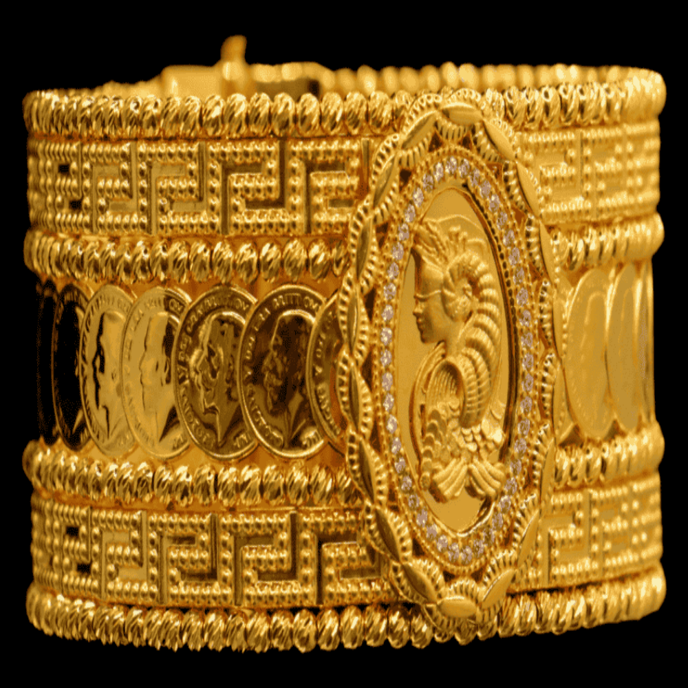 21K Gold Bangle Bracelet – SD26930